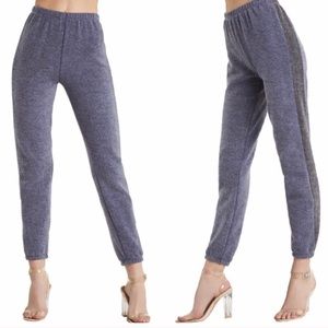 WILDFOX Knox Contrast-Trim Track Pants NWT